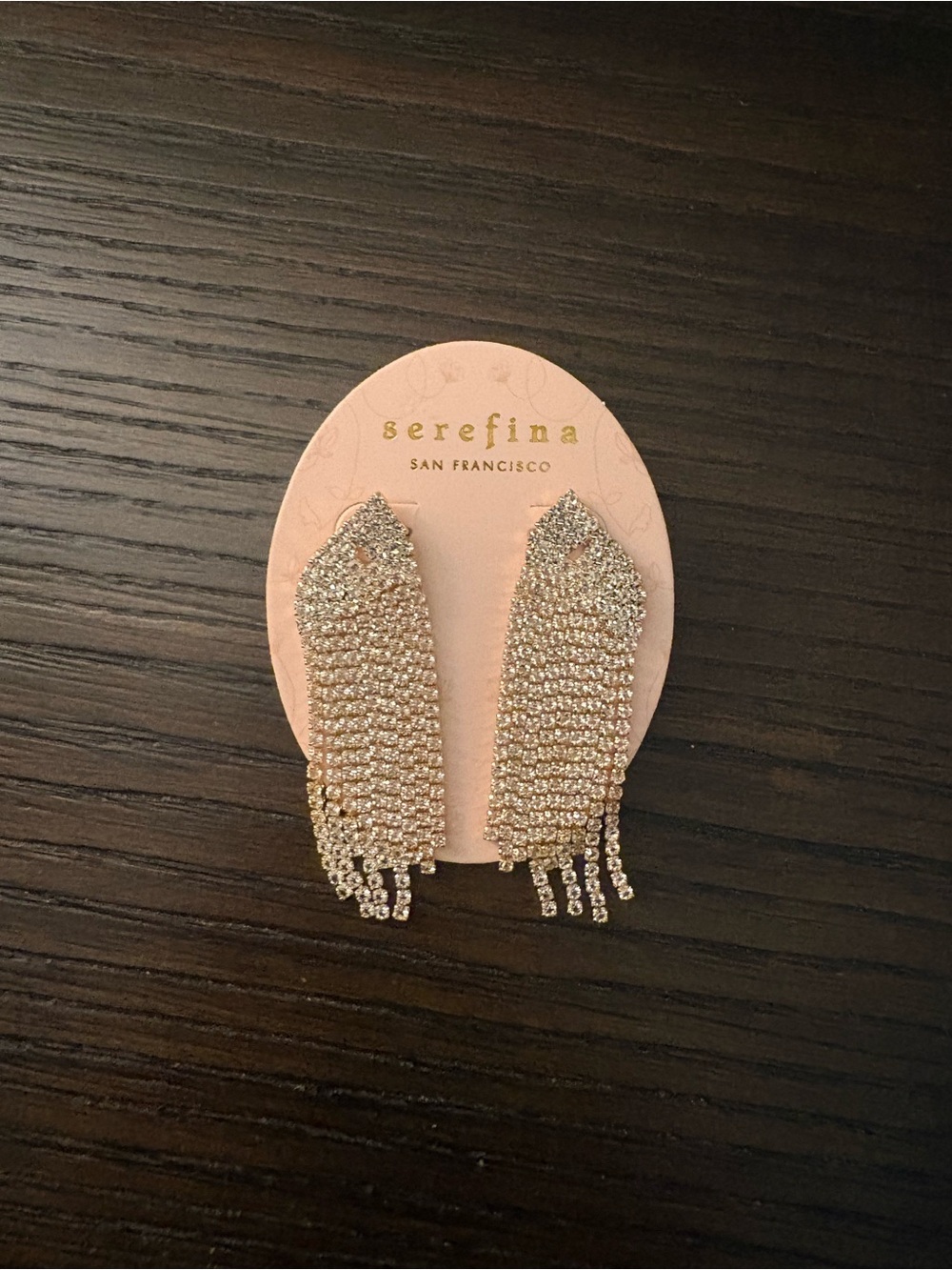 NEW Serefina Crystal Fringe Drop Earrings